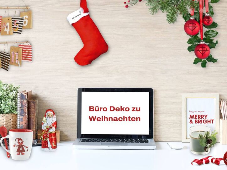 Büro Deko zu Weihnachten Tolle Weihnachtsdeko allbranded