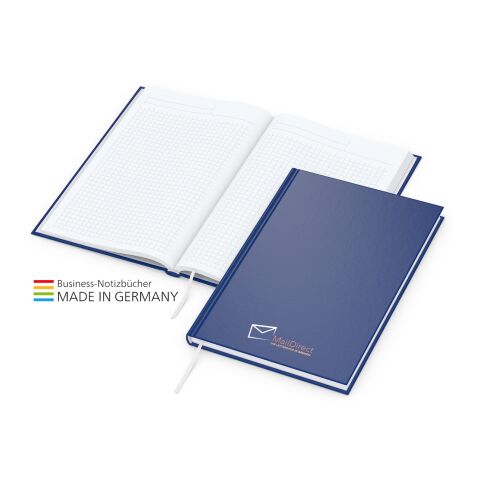 Note-Book Bestseller inkl. Siebdruck-Digital marineblau | A5 | 3-farbiger Siebdruck-Digital