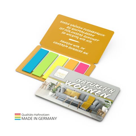 Multi-Card Papiermarker green+blue  inkl. 4C-Druck Nicht verfügbar | 4C-Quality | 4C-Quality