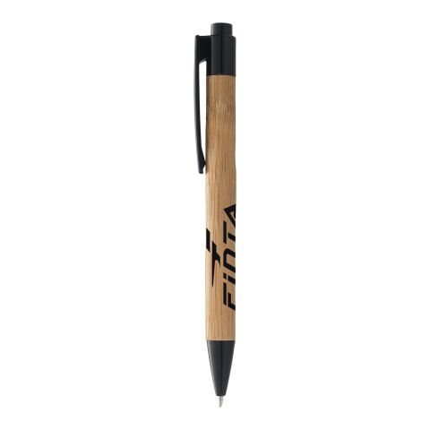 Borneo Bambus Kugelschreiber Standard | beige-schwarz | ohne Werbeanbringung | Nicht verfügbar | Nicht verfügbar