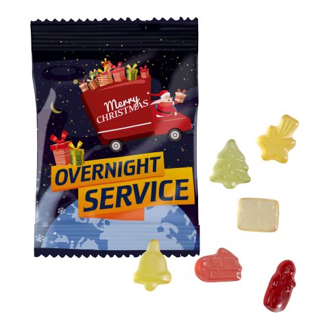 Overnight Fruchtgummi-Weihnachtsmischung ohne Werbeanbringung