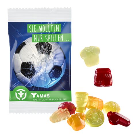 Fruchtgummi STANDARD 15 g im kompostierbaren Tütchen weiß | Digital- oder Flexodruck | Premium-Bärchen