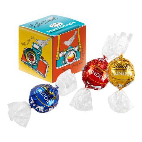 Mini Promo-Würfel mit Lindt Lindor Kugel Mix ohne Werbeanbringung