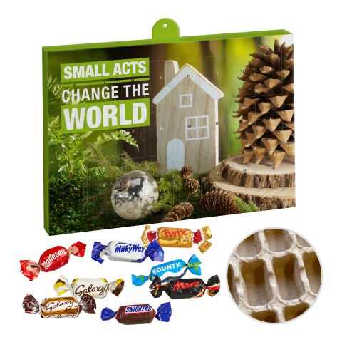 Premium Präsent-Adventskalender &quot;Eco&quot; mit Celebrations® weiß | ohne Werbeanbringung