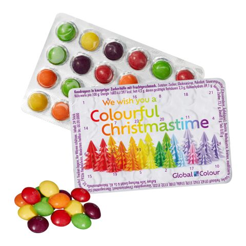 Kleinster (Advents-) Kalender der Welt mit SKITTLES® Original Fruity Candy ohne Werbeanbringung