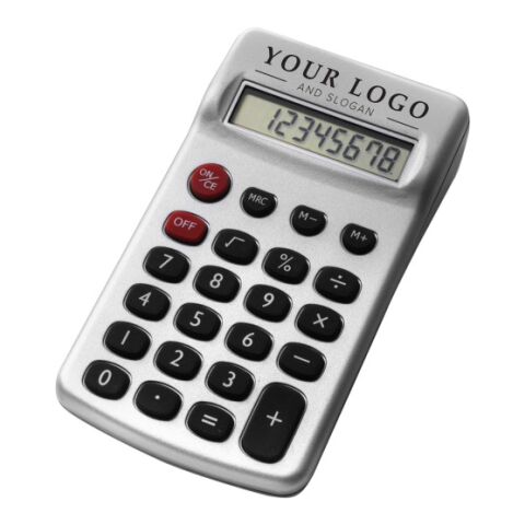 Taschenrechner &#039;Star&#039; aus Kunststoff Silber | ohne Werbeanbringung | Nicht verfügbar | Nicht verfügbar