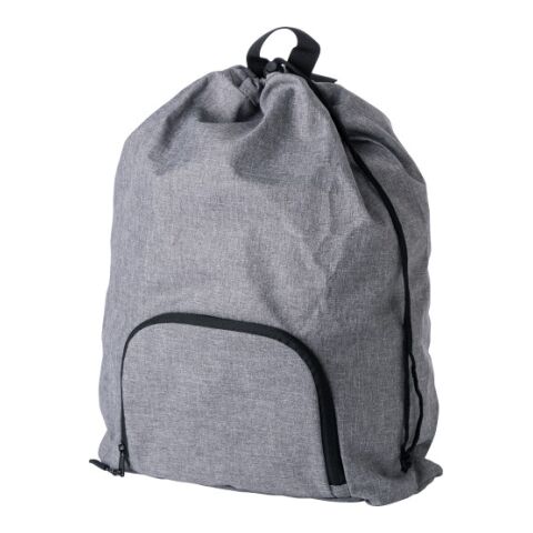 300D Zweifarbiger faltbarer Rucksack mit Kordelzug Camilla Grau | ohne Werbeanbringung | Nicht verfügbar | Nicht verfügbar