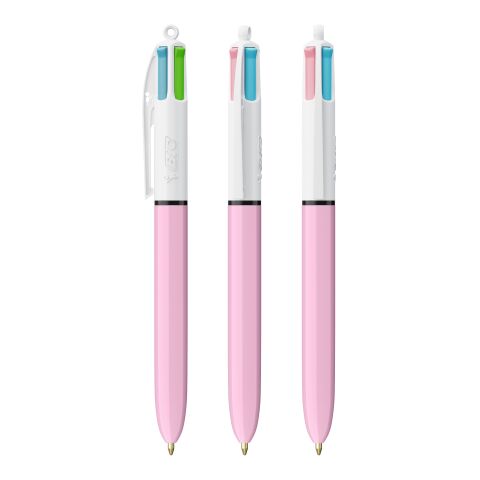 BIC® 4 Colours Fashion Kugelschreiber Weiß-Pastelllila | ohne Werbeanbringung | Nicht verfügbar | Nicht verfügbar