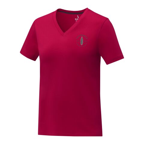 Somoto T-Shirt mit V-Ausschnitt für Damen Standard | rot | L | ohne Werbeanbringung | Nicht verfügbar | Nicht verfügbar | Nicht verfügbar