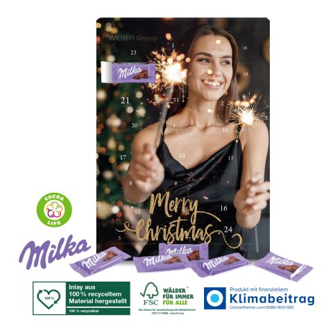 Wand-Adventskalender mit Milka Schokolade bunt | 4C Digital-/Offsetdruck