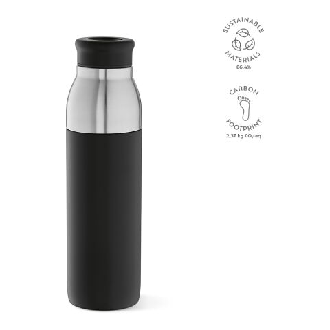 Colorado Trinkflasche recy. Edelstahl 760 ml  Schwarz | 760 ml | ohne Werbeanbringung