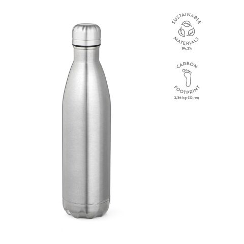 Mississippi 800P Trinkflasche recy. Edelstahl 810 ml  Silber | 810 ml | ohne Werbeanbringung