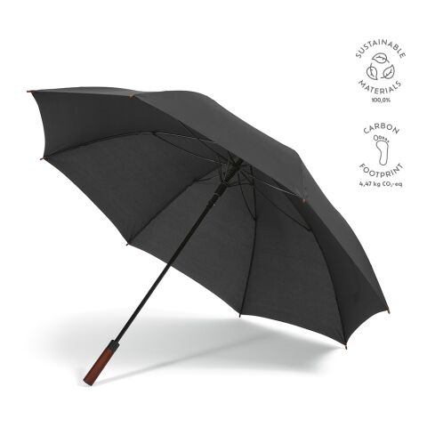 Aretha 32&quot; Regenschirm rPET Schwarz | ohne Werbeanbringung