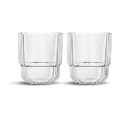 Billi Wasserglas 400 ml 2er Set Transparent | ohne Werbeanbringung