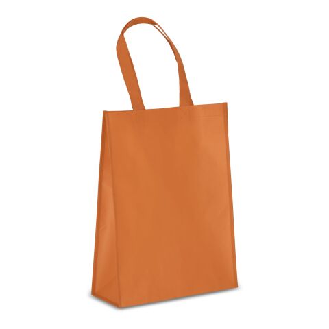 R-PET Tragetasche aus laminiertem Non Woven 30 x 12 x 40cm 105g/m² Orange | ohne Werbeanbringung | Nicht verfügbar | Nicht verfügbar | Nicht verfügbar