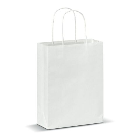 Kraftpapierbeutel 90g/m² 18x8x22cm Weiss | ohne Werbeanbringung | Nicht verfügbar | Nicht verfügbar | Nicht verfügbar