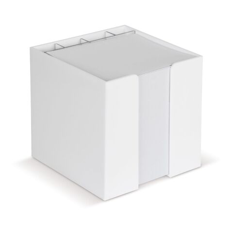 Zettelbox 10x10x10cm Weiss | ohne Werbeanbringung | Nicht verfügbar | Nicht verfügbar | Nicht verfügbar