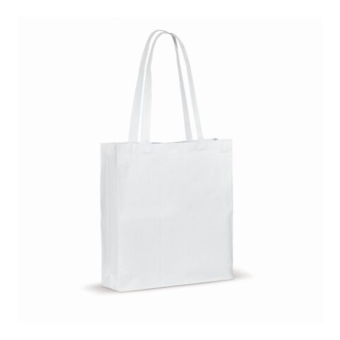 Tasche aus recycelter Baumwolle 140g/m² 38x10x42cm Weiss | ohne Werbeanbringung | Nicht verfügbar | Nicht verfügbar | Nicht verfügbar