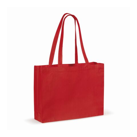 Tasche aus recycelter Baumwolle 140g/m² 49x14x37cm Rot / Weiss | ohne Werbeanbringung | Nicht verfügbar | Nicht verfügbar | Nicht verfügbar