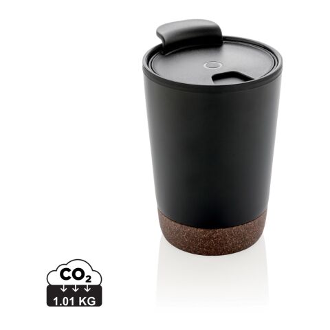 Kork Kaffeebecher schwarz | ohne Werbeanbringung | Nicht verfügbar | Nicht verfügbar | Nicht verfügbar