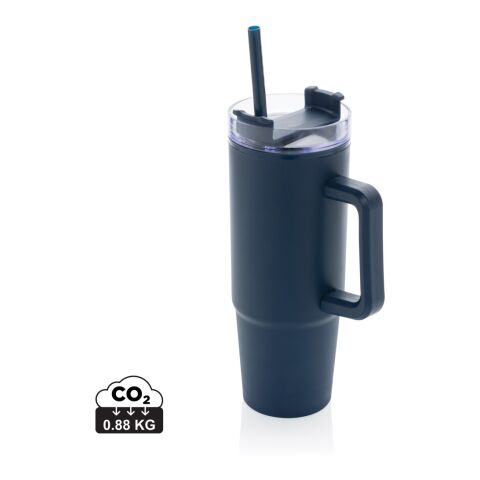 Tana Becher aus RCS recyceltem Kunststoff mit Griff 900ml navy blau | ohne Werbeanbringung | Nicht verfügbar | Nicht verfügbar