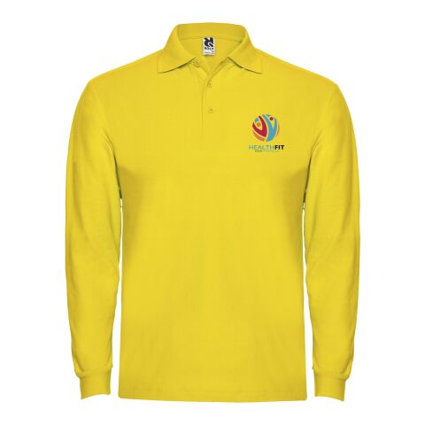 Estrella Langarm Poloshirt für Herren Standard | gelb | 3XL | ohne Werbeanbringung | Nicht verfügbar | Nicht verfügbar | Nicht verfügbar