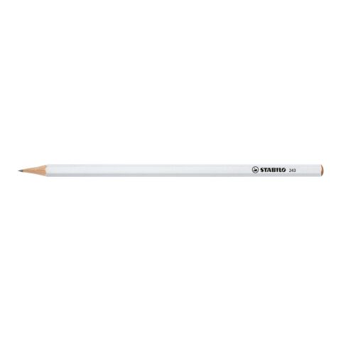 STABILO Grafitstift 6-kant weiß weiß | ohne Werbeanbringung