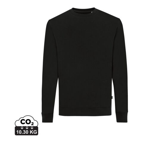 Iqoniq Zion Rundhals-Sweater aus recycelter Baumwolle schwarz | XL | ohne Werbeanbringung | Nicht verfügbar | Nicht verfügbar | Nicht verfügbar