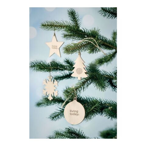 Weihnachtsschmuck Stern aus MDF holzfarben | ohne Werbeanbringung | Nicht verfügbar | Nicht verfügbar