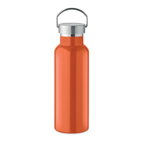 Doppelwandige Flasche 500 ml im Kannenlook orange | ohne Werbeanbringung | Nicht verfügbar | Nicht verfügbar | Nicht verfügbar
