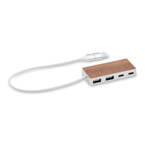 4 Port USB-Hub holzfarben | ohne Werbeanbringung | Nicht verfügbar | Nicht verfügbar | Nicht verfügbar