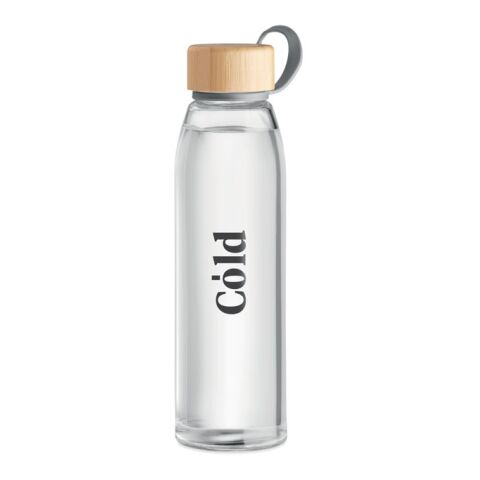 Glasflasche 500ml mit Schlaufe transparent | ohne Werbeanbringung | Nicht verfügbar | Nicht verfügbar