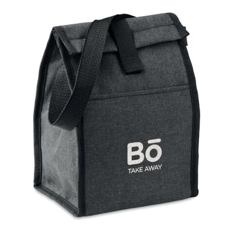 Lunch-Tasche 600D RPET schwarz | ohne Werbeanbringung | Nicht verfügbar | Nicht verfügbar | Nicht verfügbar
