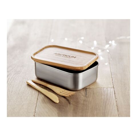 Lunchbox &#039;Savanna&#039; Edelstahl 600ml holzfarben | ohne Werbeanbringung | Nicht verfügbar | Nicht verfügbar | Nicht verfügbar