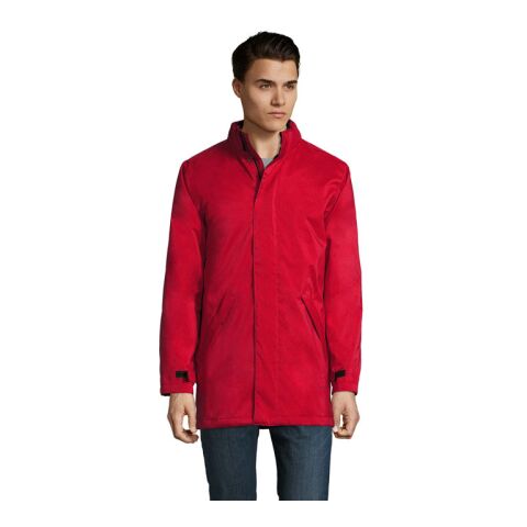 ROBYN UNISEX PARKA rot | XL | 1-farbiger Siebdruck | Rückseite | 230 mm x 280 mm | Nicht verfügbar