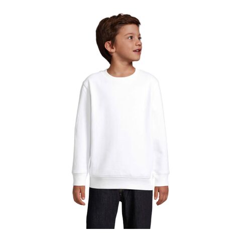 COLUMBIA KIDS Sweater weiß | XXL | 1-farbiger Siebdruck | Rückseite | 200 mm x 200 mm | Nicht verfügbar