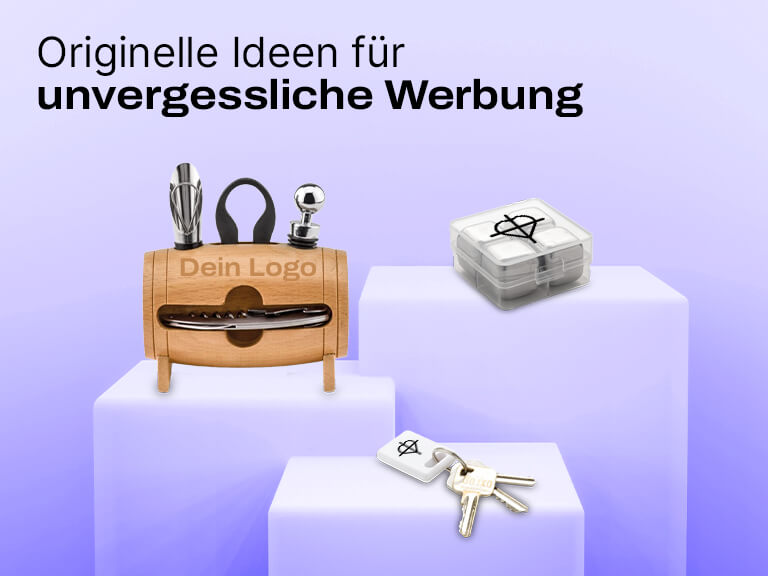 Ausgefallene Werbegeschenke mit Logo bedrucken